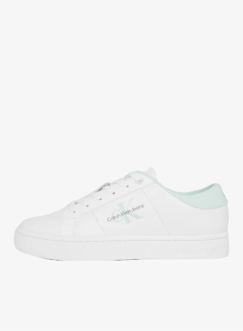 Calvin Klein Jeans  Classic Cupsole Low Lace-Up Leather Sneakers for Women | Best Price UAE