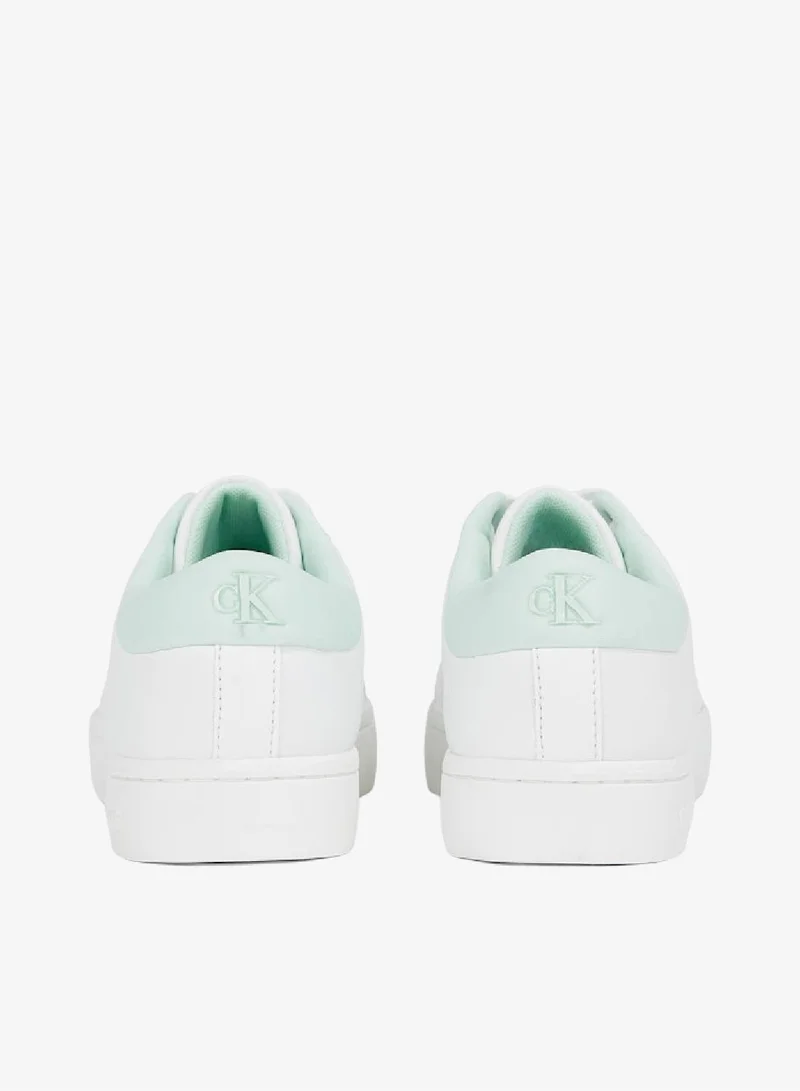 Calvin Klein Jeans  Classic Cupsole Low Lace-Up Leather Sneakers for Women | Best Price UAE