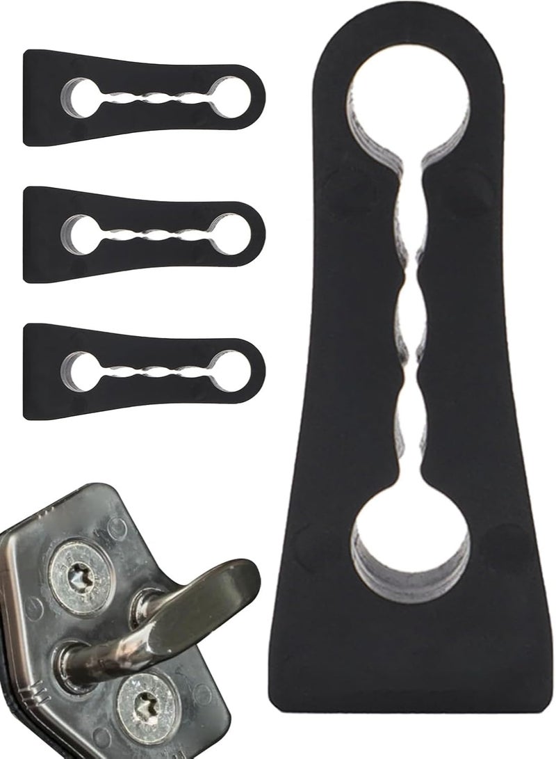 KOWVOWZ Car Door Lock Sound Deadener, 4 Pcs Soundproof Door Lock Damper, Door Lock Buffer Shock Absorber - Image 1