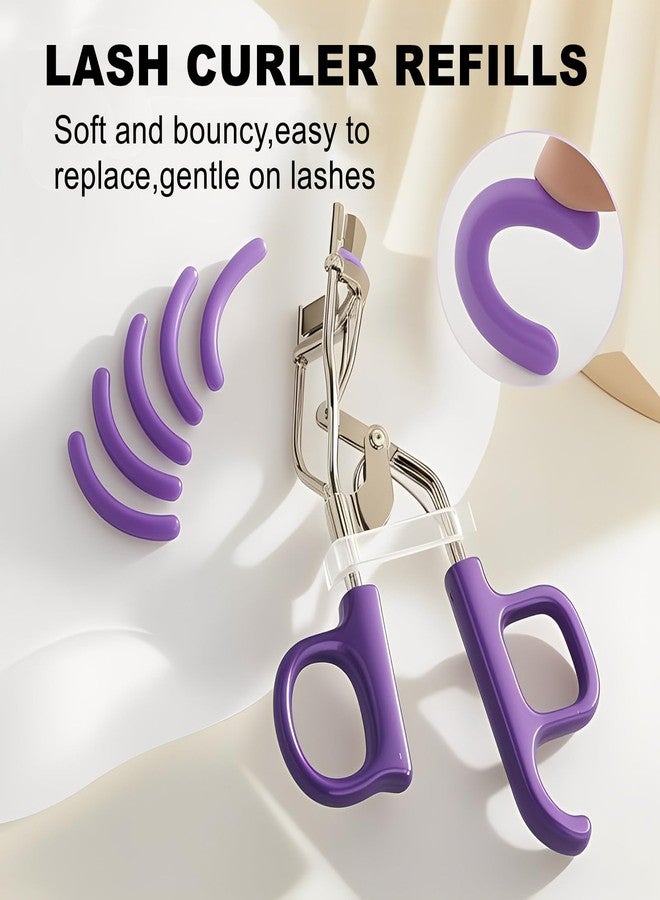 Pdtwq Compaitble with Tarte Picture Perfect Eyelash Curler Refills,36Pack Replacement Rubber Refills Fit for Tarte Eyelash Curler,Purple. - Image 3