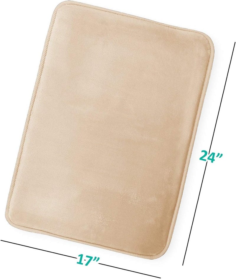 Clara Clark Bathroom Rugs, Ultra Soft Bath Rugs - Bath Mats for Bathroom, Machine Wash, Non Slip Backing Rubber, 2 Piece Bathroom Rug Set, Black - Image 3