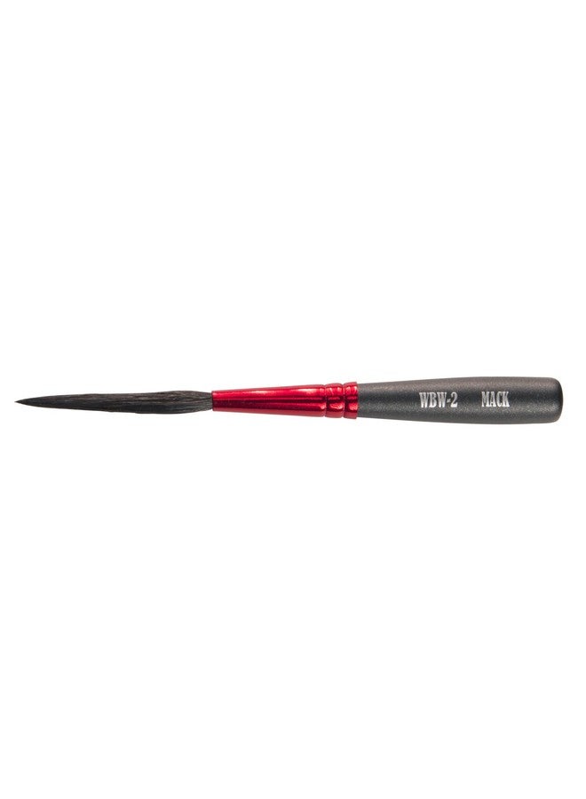 Mack Brush Andrew Mack Wizard Black Widow Scroll Striper Brush Series WBW Size 2 - Image 1