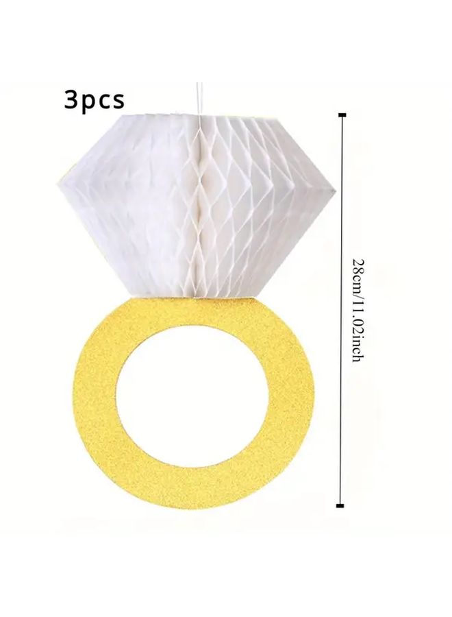 3 Pcs Bridal Shower Decoration Engagement Party Supplies Bachelorette Party Favor Hanging Decorations - Image 2