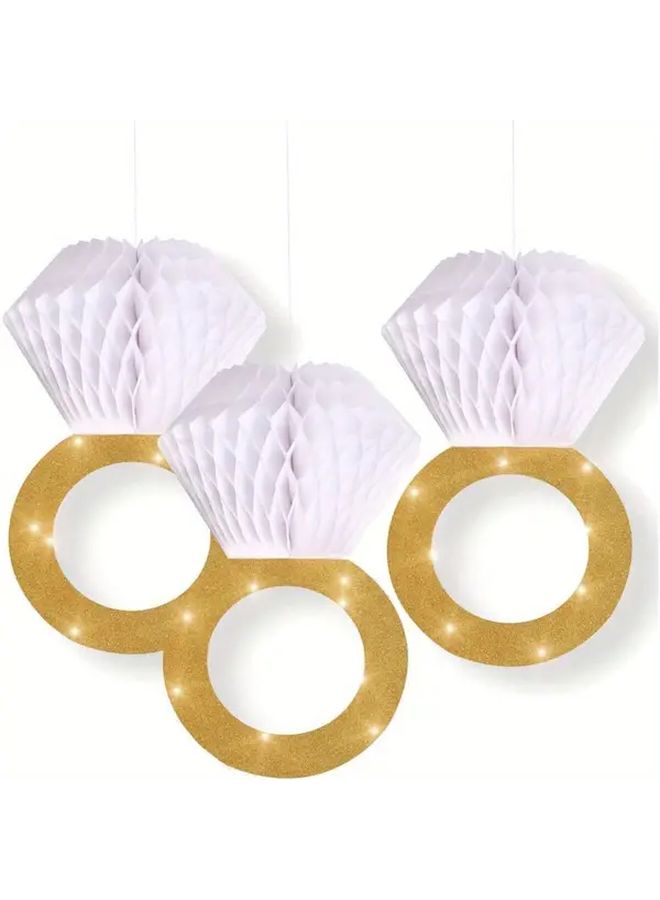 3 Pcs Bridal Shower Decoration Engagement Party Supplies Bachelorette Party Favor Hanging Decorations - Image 1