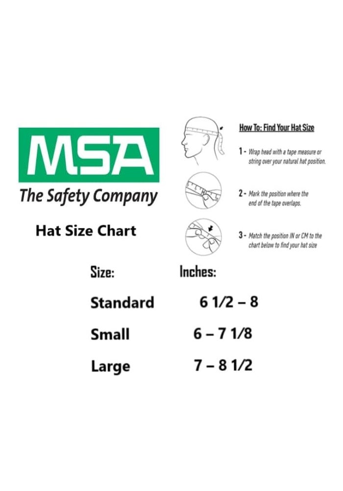 MSA V-Gard Full-Brim Hard Hat with Fas-Trac III Suspension - Blue Polyethylene Shell - Image 2