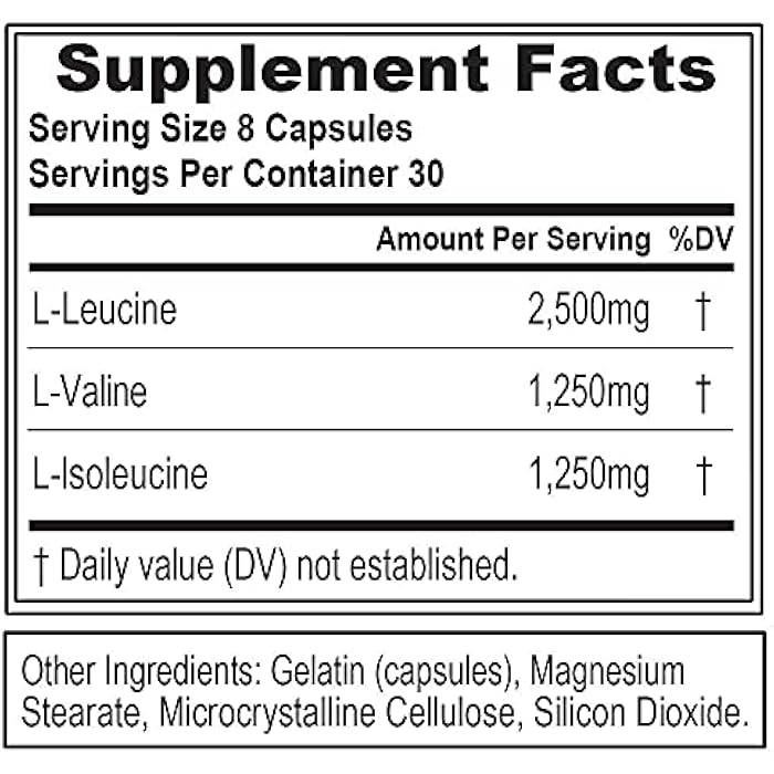 Evlution BCAAs Amino Acids Supplement for Men - EVL 2:1:1 5g BCAA Capsules for Post Workout Recovery and Lean Muscle Builder for Men - BCAA5000 Branched Chain Amino Acids Nutritional Supplement - 30 Servings - Image 2