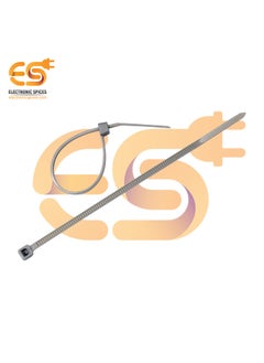 Electronicspices Electronic Spices 25mm x 150mm Grey color Multipurpose Self locking Nylon 66 industrial grade cable tie pack of 100pcs  - Image 2