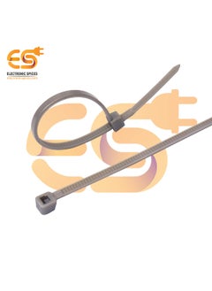 Electronicspices Electronic Spices 25mm x 150mm Grey color Multipurpose Self locking Nylon 66 industrial grade cable tie pack of 100pcs  - Image 3