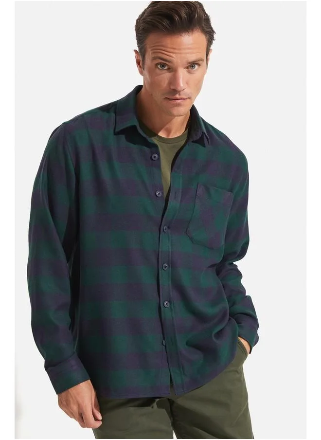 جون June Men Shirt Indigo