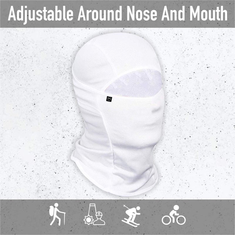 BISMAADH Men's Dry Fit Balaclavas (Balaclava-Parent_White, Maroon_Free Size) - Image 2