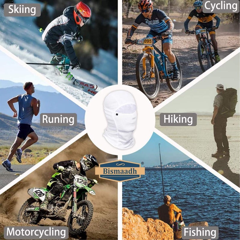 BISMAADH Men's Dry Fit Balaclavas (Balaclava-Parent_White, Maroon_Free Size) - Image 4