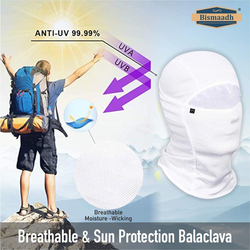 BISMAADH Men's Dry Fit Balaclavas (Balaclava-Parent_White, Maroon_Free Size) - Image 3