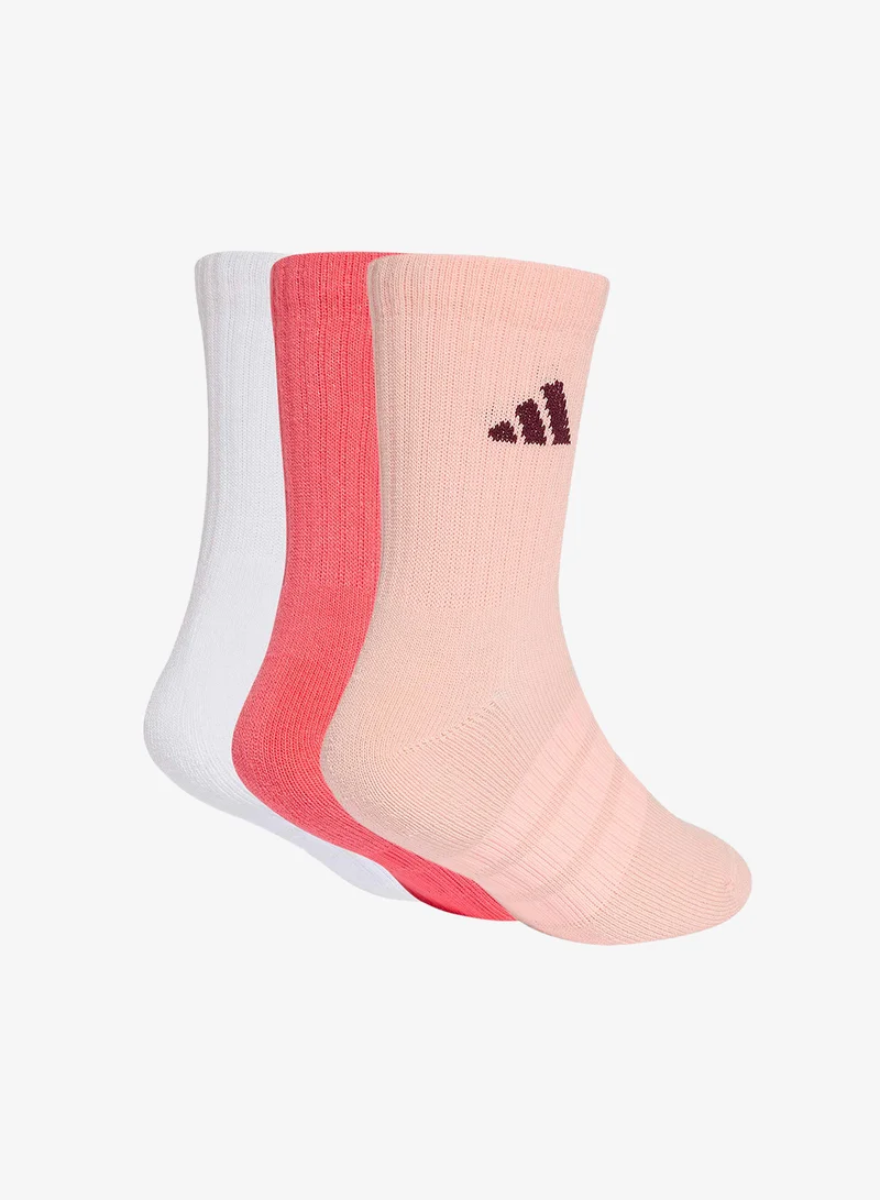 اديداس Youth 3 Pack Crew Socks