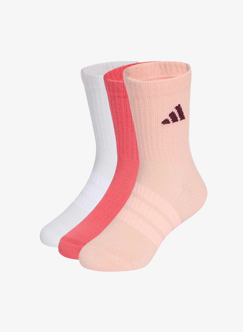اديداس Youth 3 Pack Crew Socks