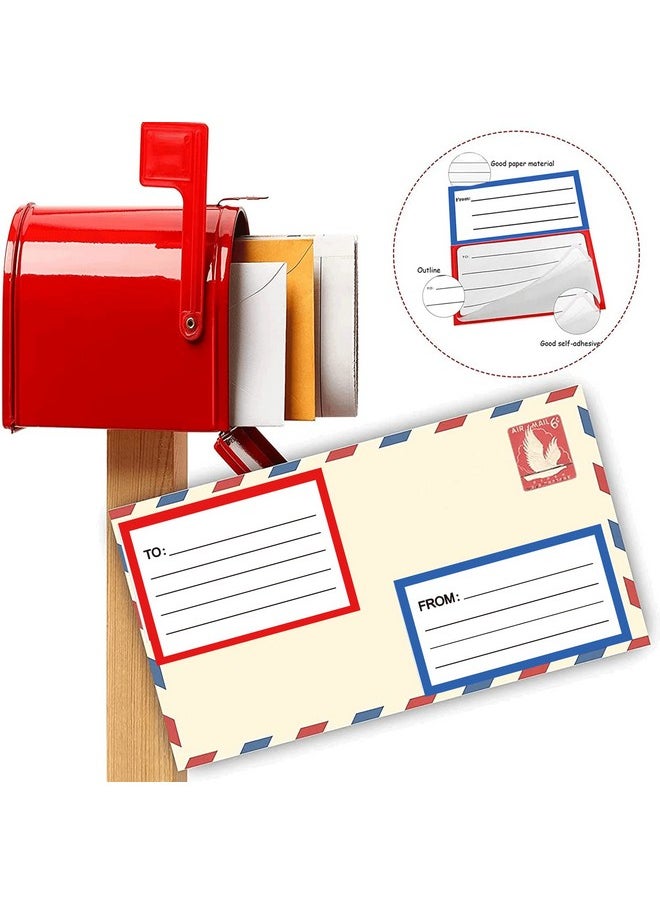 To From Return Address Mailing Labels 120 Pcs Blank Mail Shipping Label Postage Guaranteed Stickers 3.5 X 4.5 Inch Self Adhesive Handwriting To/From Address Tags Sticker For Package Schoolhomeoffice