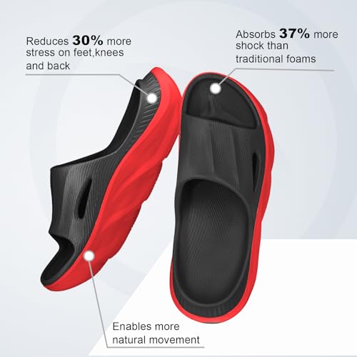 AnyuTech Recovery Slides for Men and Women - Orthopedic Sandals with Arch Support & Thick Cushion, Plantar Fasciitis Slippers, Lightweight Non-Slip Slides for Post-Workout Recovery - Image 2