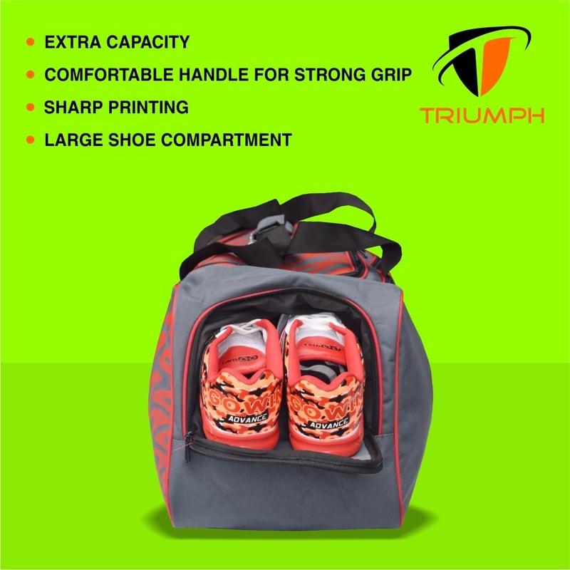 TRIUMPH حقائب هولدا للكرicket UNIKIT-99 رمادي/برتقالي - Image 4