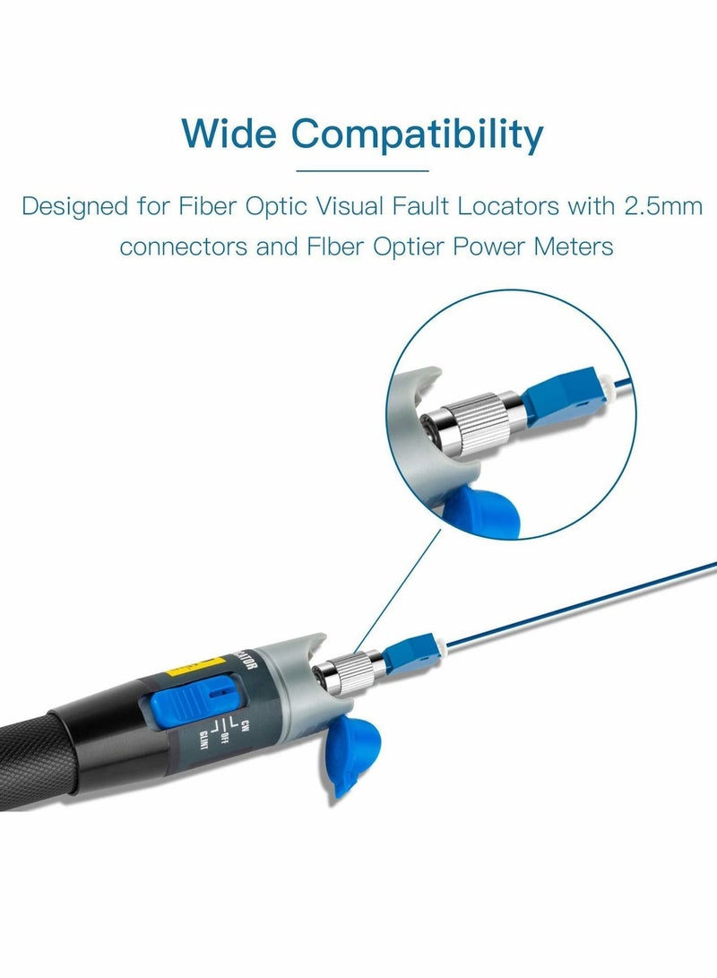 Y&D Visual Fault Locator Adapter, 2 Pcs Fiber Optic Connector, Single Mode 9/125um FC Male to LC Female Adapter for VFL  - Image 5