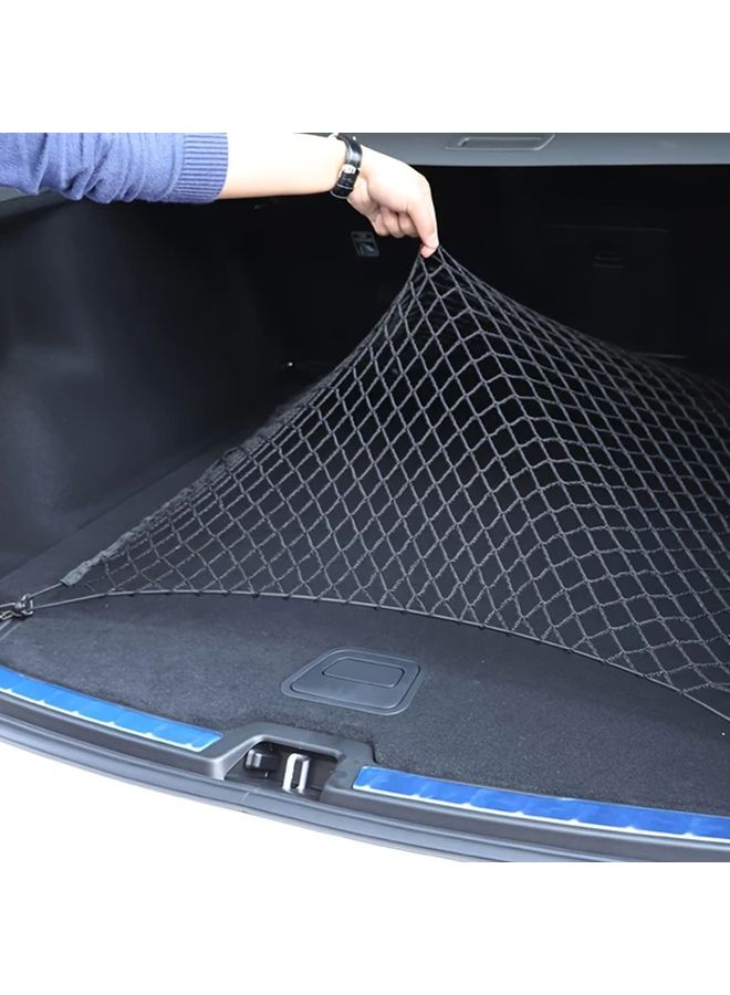 Cargo Trunk Mesh Net Organizer 27.56inch For Audi A4 A6 A3 A5 Q3 Q5 Q7 BMW E46 E39 E90 E36 E60 - Image 1