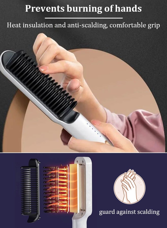 Generic Hair straightening comb with negative ions, ladies' straight hair comb, hair straightening comb that protects hair without damaging it  - Image 2