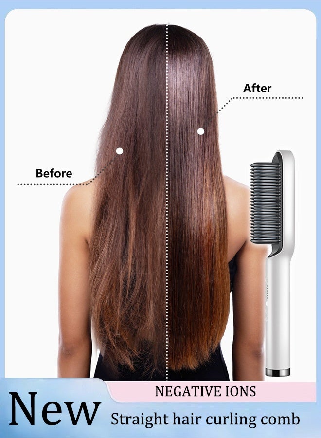 Generic Hair straightening comb with negative ions, ladies' straight hair comb, hair straightening comb that protects hair without damaging it  - Image 1