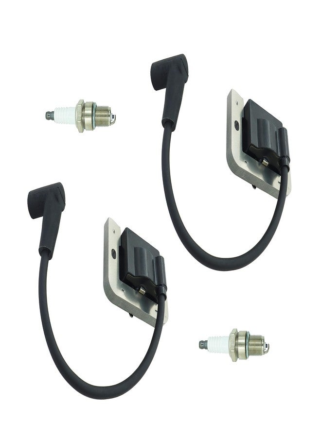 DABAZUALY وحدة ملف الإشعال DABAZUALY (عبوة من قطعتين) 32-584-06-S لمحركات جزازات العشب Kohler KT600 KT610 KT715 KT725 KT730 KT735 KT740 ZT710 ZT720 ZT730 مع شمعة إشعال - Image 5