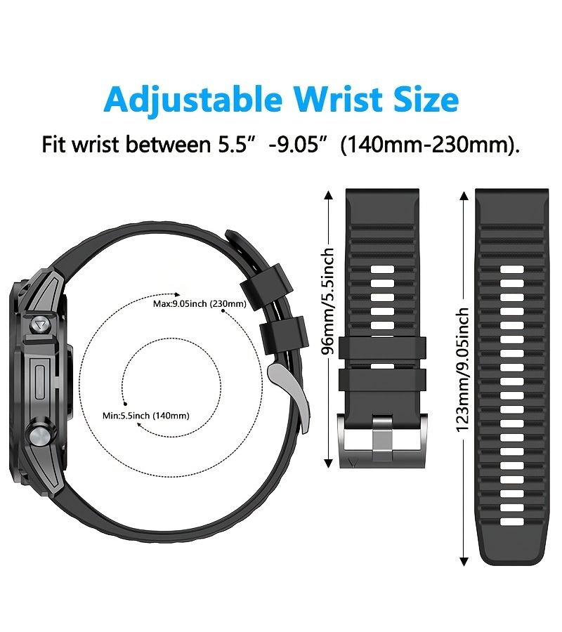 حزام رياضي برتقالي مقاس 22 مم سريع التثبيت متوافق مع ساعة Garmin Fenix 7 Pro - Image 3