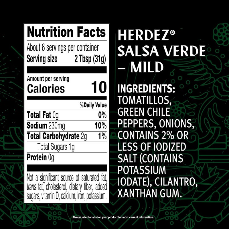 Herdez Mild Salsa Verde - 7 oz - Image 2