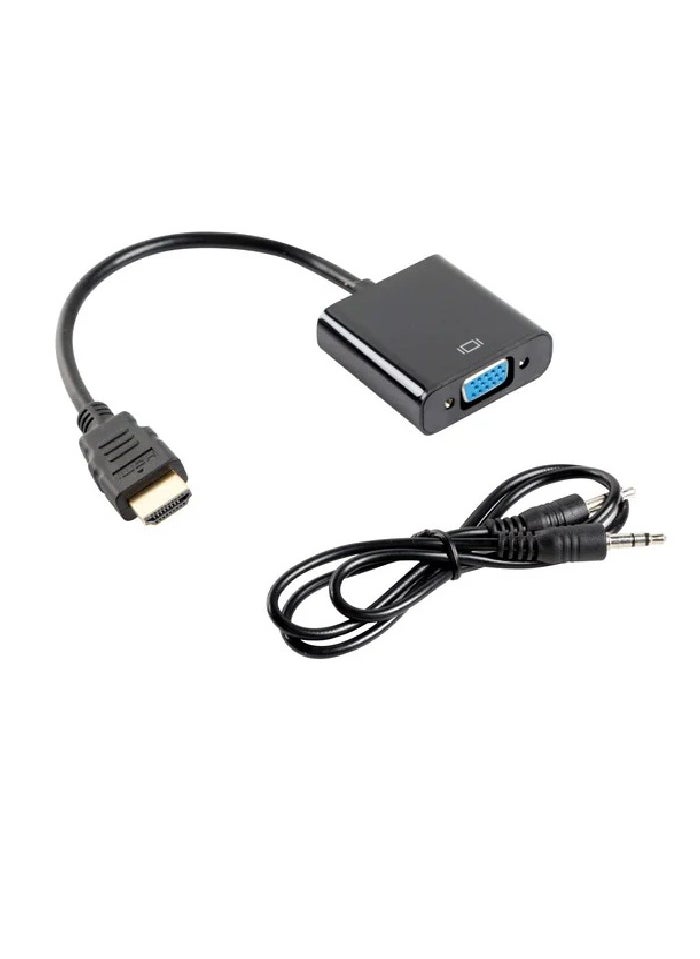 FUJISHKA - HDMI to VGA Adapter, HDMI Male to VGA Female cable, 15Cm - Image 1