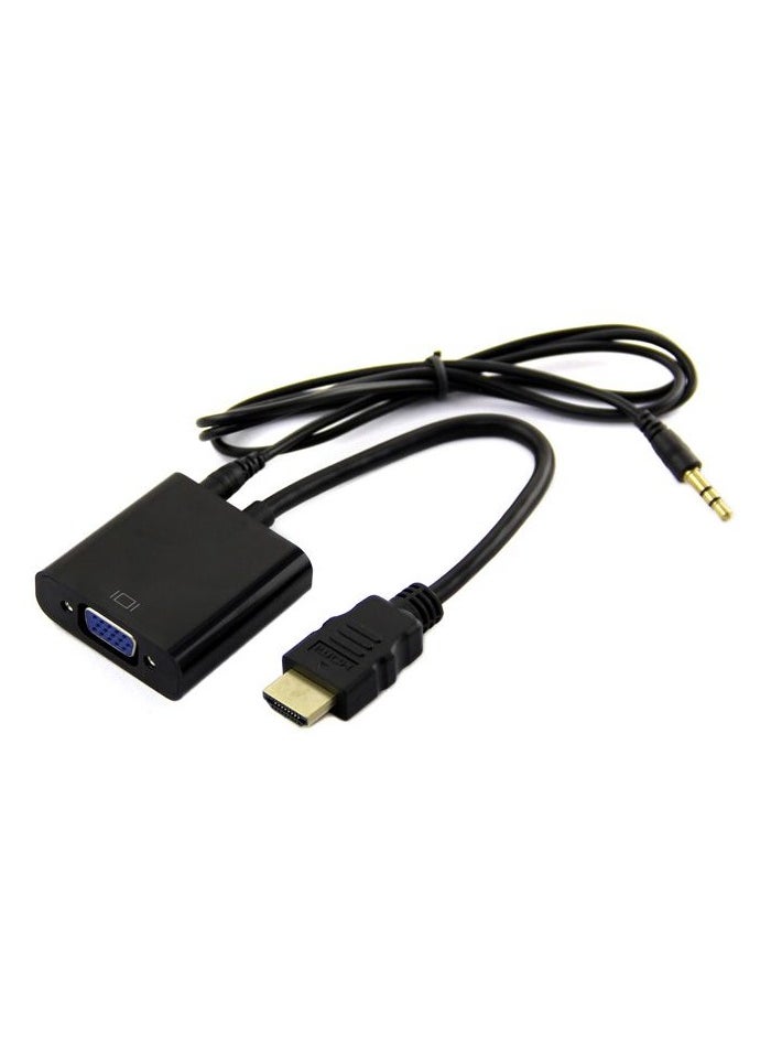 FUJISHKA - HDMI to VGA Adapter, HDMI Male to VGA Female cable, 15Cm - Image 1