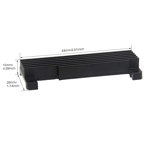 Geekworm Raspberry Pi Zero 2 W Heatsink C296, 10mm Aluminumn Alloy Heatsink Radiator Compatible with Raspberry Pi Zero 2W / Pi Zero W/Pi Zero - Image 2