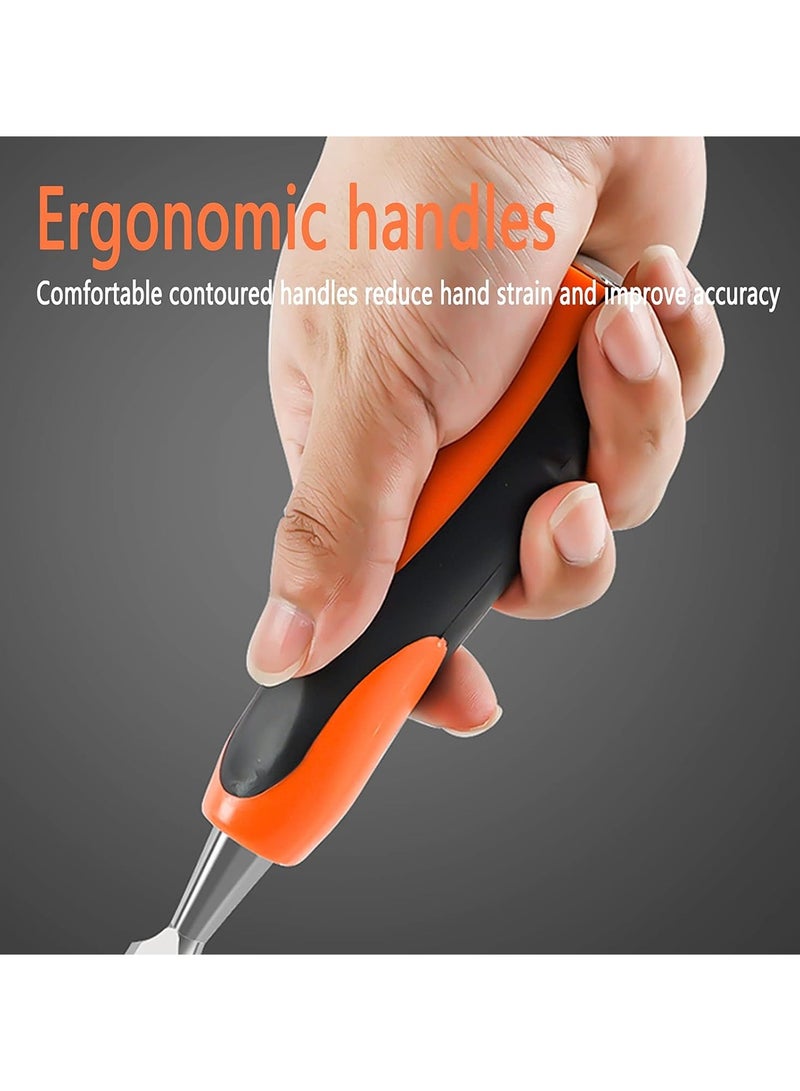 ديلوكس مجموعة إزميل للأعمال الخشبية 4 قطع مجموعة إزميل خشبية فاخرة من النوع الألماني بجودة احترافية - Image 4