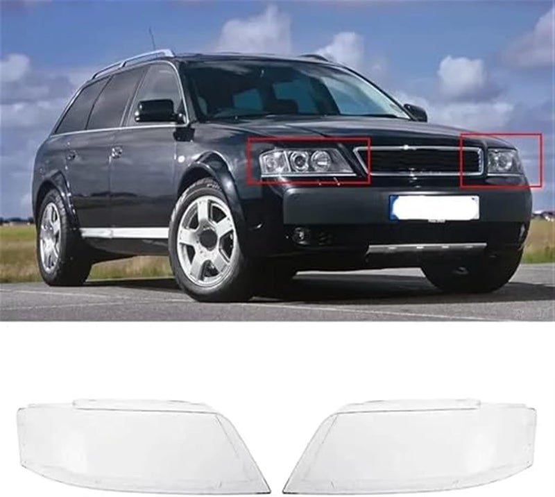 Wivplex Transparent Headlight Lens Cover for A6 C5 - Image 3