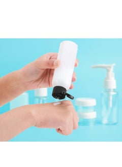HYFY 10 Pack 100ML Clear Plastic Squeeze Bottles with Disc Top Flip Cap Travel Bottle Set Shampoo Lotions Liquid Body Soap Creams Travel Bottles for Toiletries Kit Refillable Dispenser Accessories  - Image 5