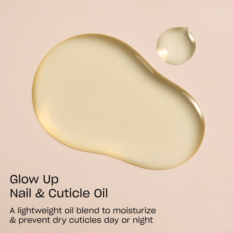 OPI Nature Strong Nails & Skin - Glow Up Nail & Cuticle Oil with Brush | Lightweight, Nourishing Natural Oil Blend Moisturizes Dry Cuticles | Enriched with Vitamin E | 0.5 Fl Oz | 15 mL - Image 2