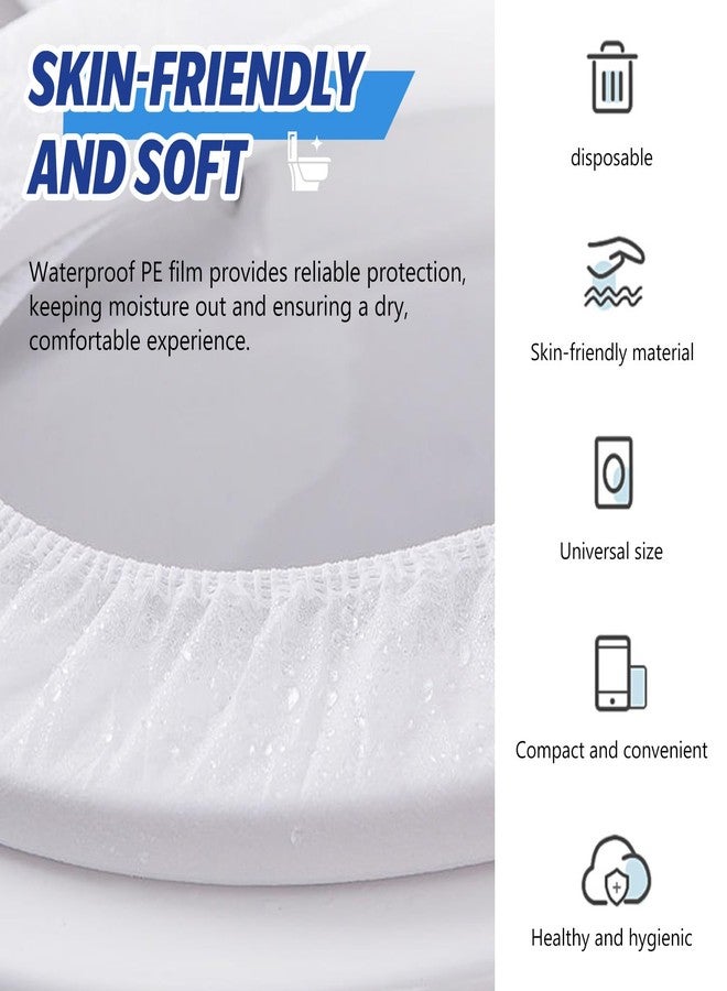 WALWAL 10 Pack Disposable Toilet Seat Covers, Individually Packaged Travel Hygiene Products, Waterproof and Anti-Slip Design for Public Restrooms, Hotels, Potty Training, & On-The-Go Hygiene - Image 3