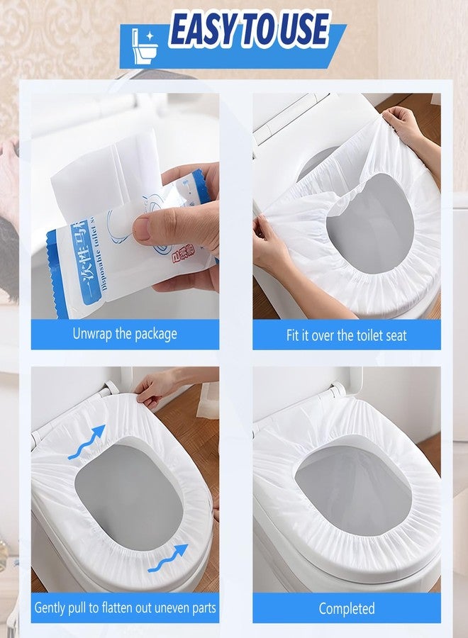 WALWAL 10 Pack Disposable Toilet Seat Covers, Individually Packaged Travel Hygiene Products, Waterproof and Anti-Slip Design for Public Restrooms, Hotels, Potty Training, & On-The-Go Hygiene - Image 5