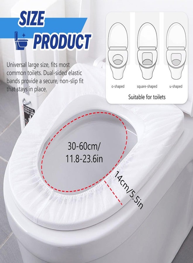 WALWAL 10 Pack Disposable Toilet Seat Covers, Individually Packaged Travel Hygiene Products, Waterproof and Anti-Slip Design for Public Restrooms, Hotels, Potty Training, & On-The-Go Hygiene - Image 2