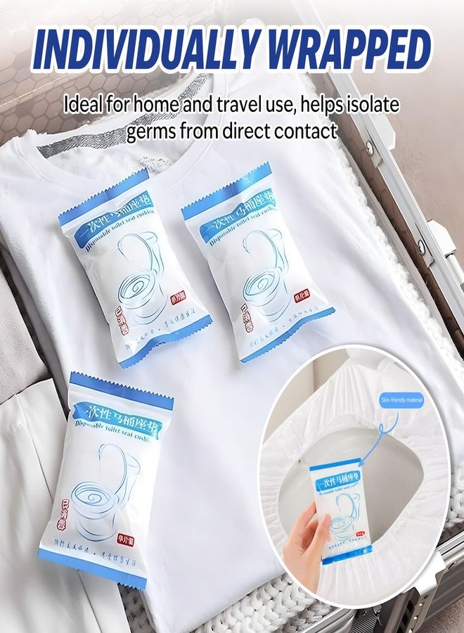 WALWAL 10 Pack Disposable Toilet Seat Covers, Individually Packaged Travel Hygiene Products, Waterproof and Anti-Slip Design for Public Restrooms, Hotels, Potty Training, & On-The-Go Hygiene - Image 4