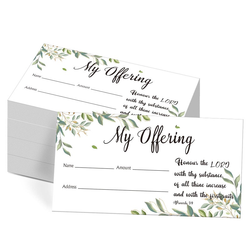Woanger 500 Count Tithes and Offering Envelopes for Donation Envelope Bill Size Checks and Cash for Tithes and Offering(Classic) - Image 1
