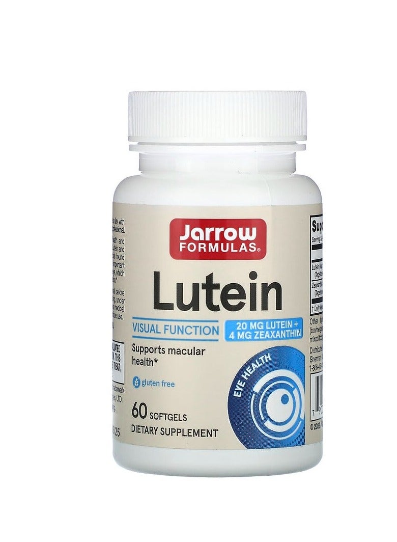 jarrow formulas Lutein, 20 mg, 60 Softgels