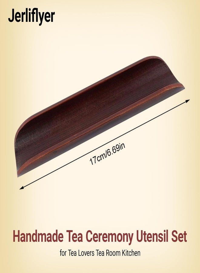 Jerliflyer Bamboo Tea Tools, Medium Size Chinese Kung Fu Tea Tools Handmade Tea Ceremony Utensil Tools Set for Tea Lovers, Tea Room, Kitchen - Image 2