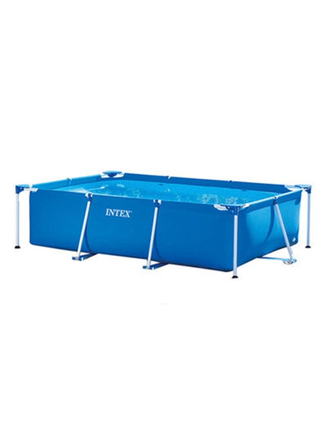 Superior Strength And Longer Durability Sturdy Rectangular Unisex Frame Swimming Pool- Blue - Summer Fun Water Play- 260x160x65cm