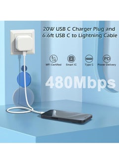 keloray USB C Plug for iPhone 15 14 13 12 11 Pro Max Plus X XS XR 8, SE 2020, iPad Pro Air Mini, AirPods Pro, Samsung Galaxy, 25W Fast Charger USBC Type C Power Charging Head Adapter Charge Wall PD UK  - Image 3
