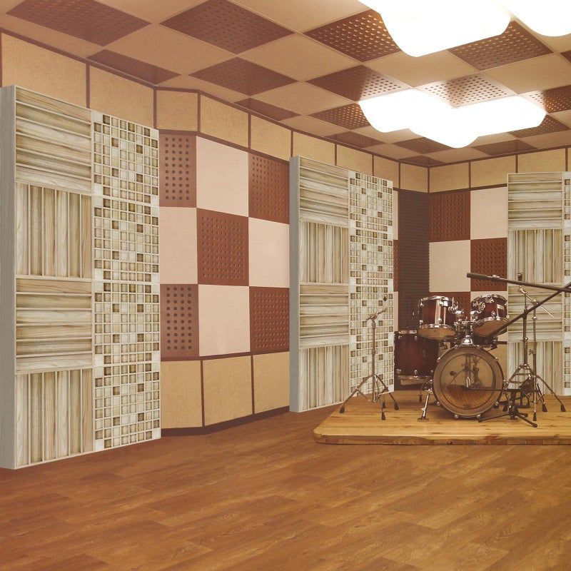 BXI Wood Sound Diffuser - 24 X 24 X 2.8 Inches Thick Acoustic Diffusion Panels Add Listening Room Musical Liveliness, Quadratic Residue Diffusor for Wall and Ceiling Acoustical Treatment (2D) - Image 4