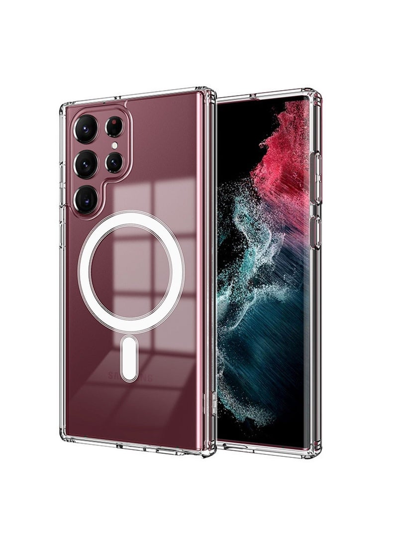 X-level Samsung Galaxy S24 Ultra 6.8-Inch Case Cover Clear with MagSafe Anti-drop Waterproof Comfortable Touch Feel back Cover Support Wireless Charging Camera Len Protector Non-Yellowing Shell - Image 1