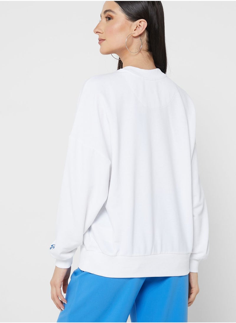 ONLY - Crew Neck Printed Sweatshirt - Image 1