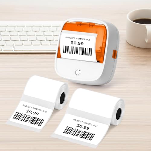 True-Ally 50x25 Direct Thermal (0.5 inch Core) Barcode MRP Sticker Labels – 200 Labels/Roll for Small Thermal Printers (40 mm Dia) (6 Rolls Per Pack (1200 Labels) - Image 3