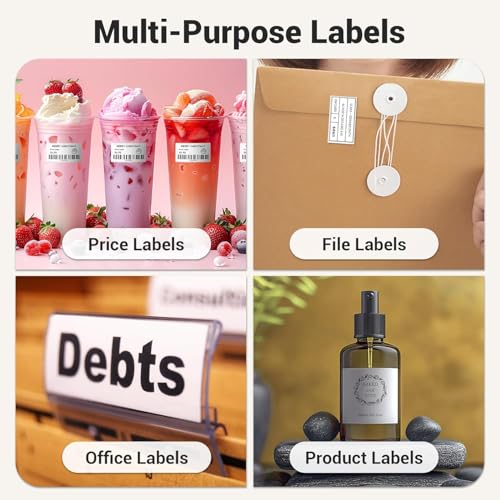 True-Ally 50x25 Direct Thermal (0.5 inch Core) Barcode MRP Sticker Labels – 200 Labels/Roll for Small Thermal Printers (40 mm Dia) (6 Rolls Per Pack (1200 Labels) - Image 4