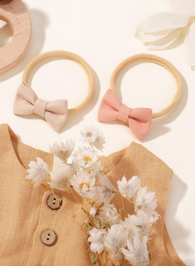 jollybows أربطة رأس جولي بوز للبنات 20 قطعة 2" لحديثي الولادة من النايلون، أربطة شعر للبنات الصغيرات - Image 5